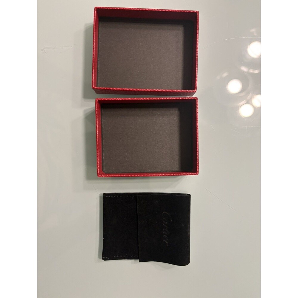 AUTHENTIC Cartier Red Gift Box Empty Jewelry Presentation Storage Box